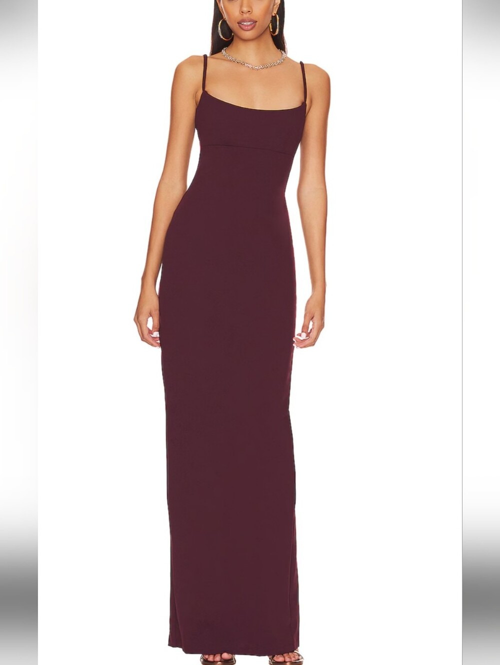 Nookie brand Hailey Wine-Burgundy gown. Classic design size M new with tags